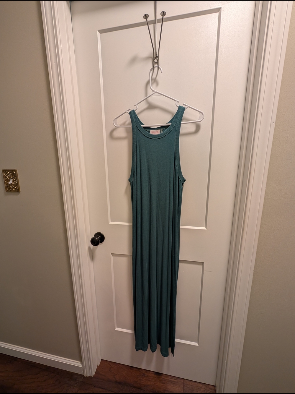 Pink Lily Teal Tank Maxi Dress